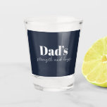 Dad's Strength and Hugs - Father's Day Gift |  Shot Glass<br><div class="desc">Raise a toast to Dad’s unwavering strength and warm hugs with this special "Dad’s Strength and Hugs" shot glass. Crafted with quality and designed to celebrate the heartfelt bond between father and family, this shot glass makes a thoughtful gift for Father’s Day, birthdays, or any occasion to honour Dad. Perfect...</div>