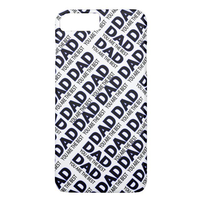 Dad's Typography iPhone 7 Plus, Barely There Case-Mate iPhone Case (Back)