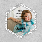 Dads Wedding Tie Personalized Photo Patch