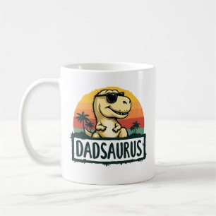 Dadsaurus Dinosaur Papa Dad Saurus Father's Day Coffee Mug