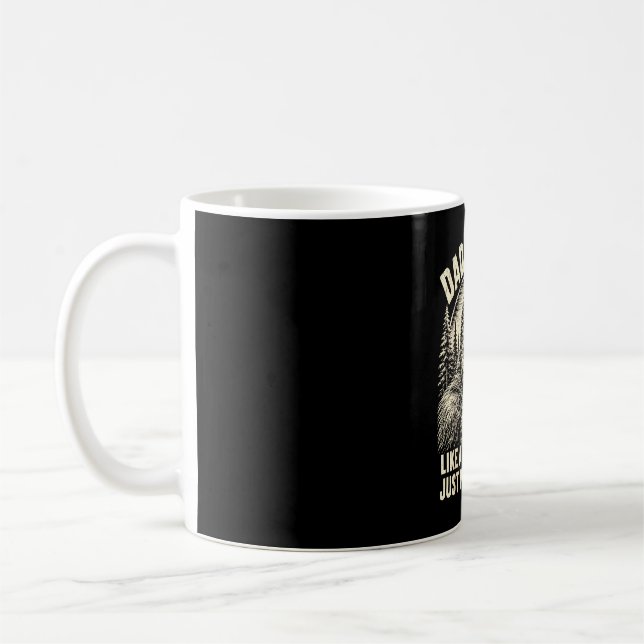 Dadsquatch bigfoot like a regular dad more coffee mug (Left)