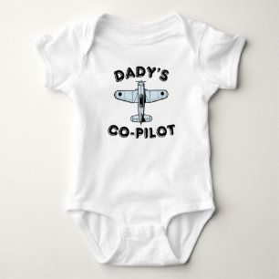 Dady's co pilot baby bodysuit
