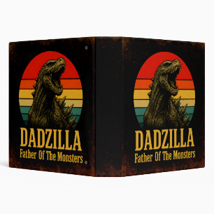 Dadzilla Father Of The Monsters Fathers Day Binder