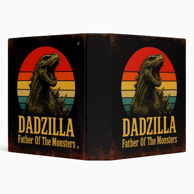 Dadzilla Father Of The Monsters Fathers Day Binder (Background)