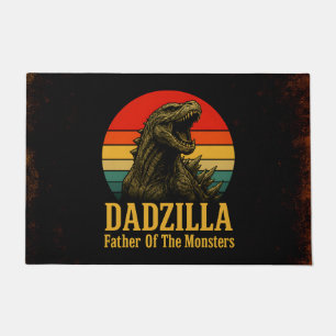 Dadzilla Father Of The Monsters Fathers Day Doormat
