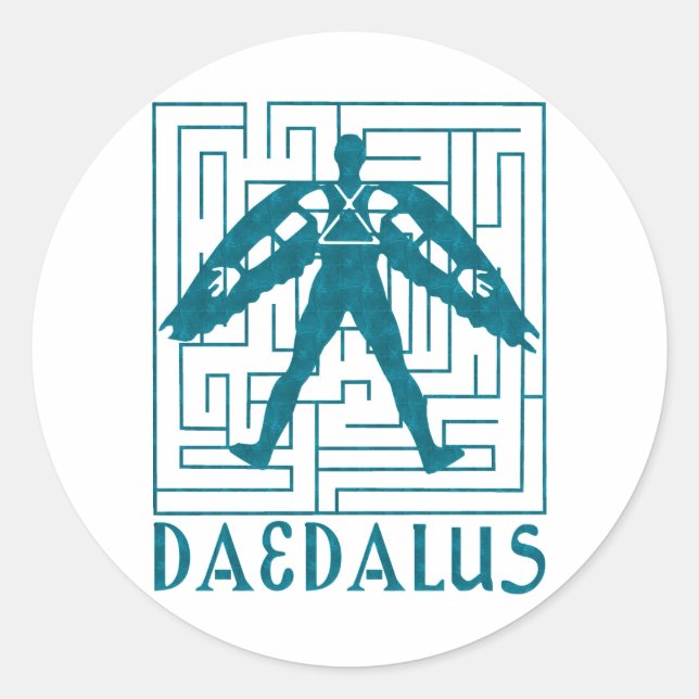 Daedalus Classic Round Sticker (Front)