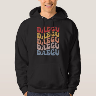 Daegu City Groovy Retro Hoodie