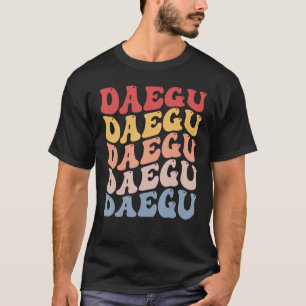 Daegu City Groovy Retro T-Shirt