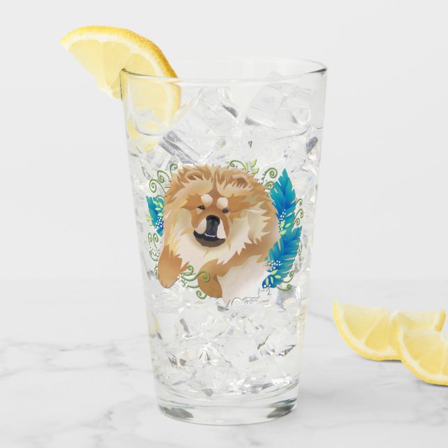 DAEJA VU Chow 16 oz glass-design front & back Glass (Front Ice)