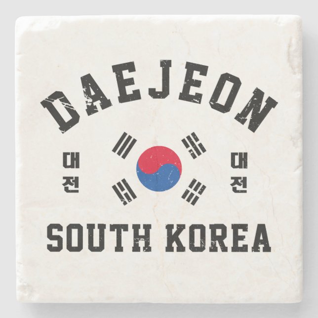 Daejeon South Korea Stone Coaster (Front)