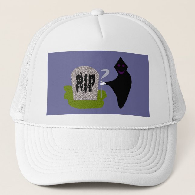 Daeth in the Cemetery Halloween Hat (Front)