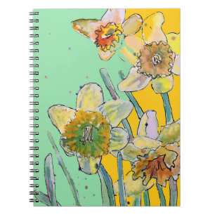 Daffodil aquarelle Journal Carnet floral