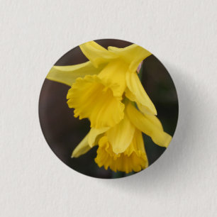 Daffodil Badge 1 Inch Round Button