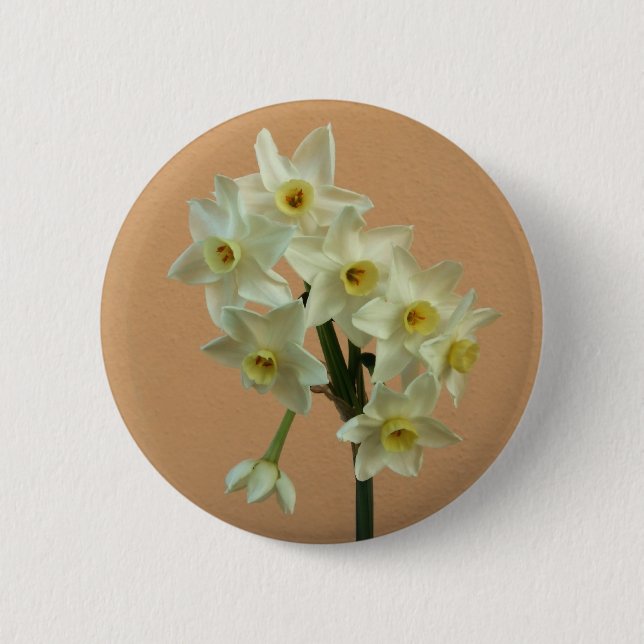 Daffodil Badge 2 Inch Round Button (Front)
