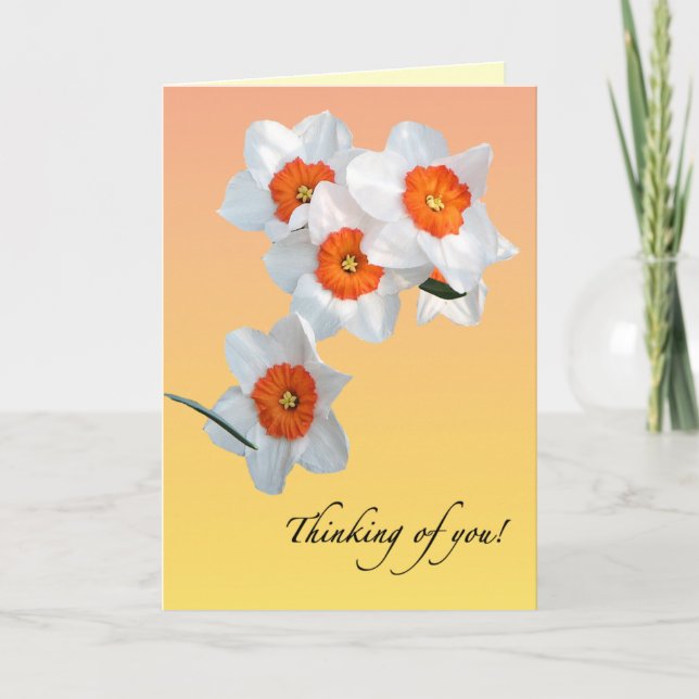 Daffodil Birthday Card (Front)