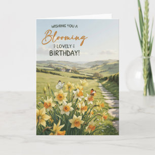 Daffodil Birthday Card for Her