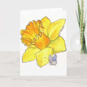 Daffodil blank card