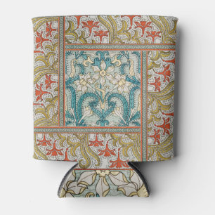 Daffodil chintz art nouveau flower wallpaper can cooler