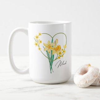 Daffodil Coffee Mug Birth Flower
