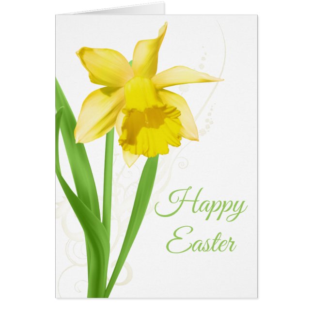 Daffodil Easter Card (Front)