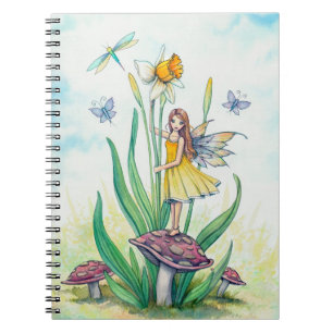Daffodil Fairy Fantasy Art Notebook