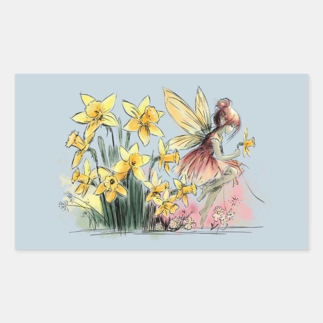 Daffodil Fairy Sticker (Front)
