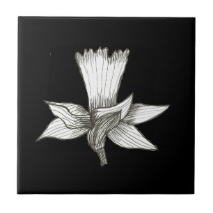 Daffodil Floral Tile