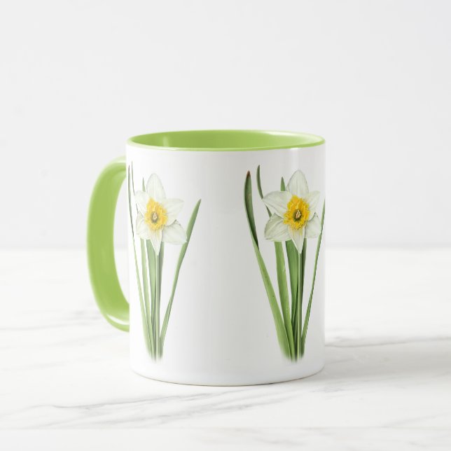 Daffodil Flower Mug (Front Left)