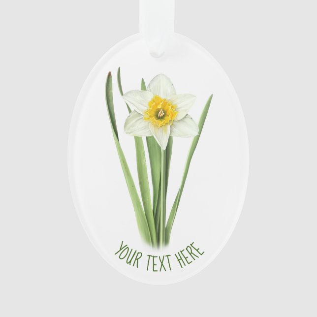 Daffodil Flower Ornament (Front)