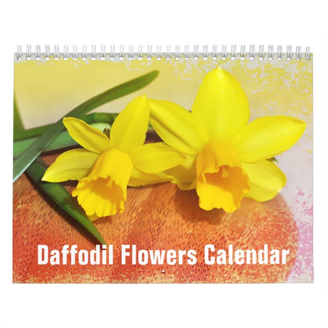 Daffodil Flowers Floral 2025 Calendar (Cover)