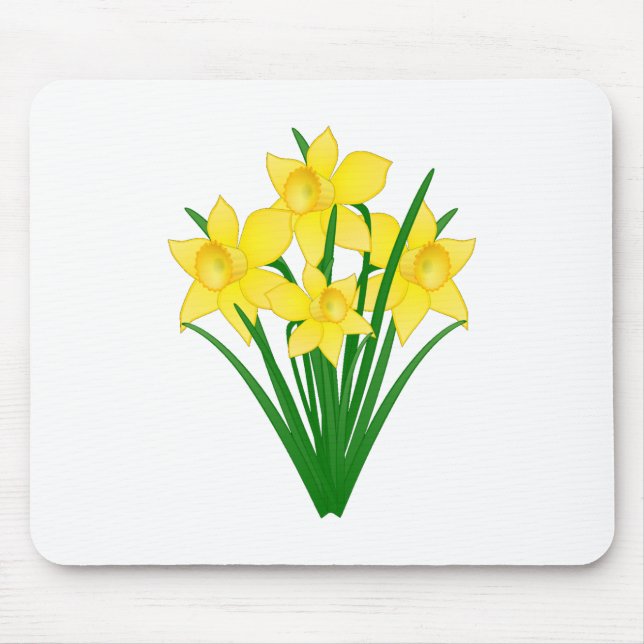 Daffodil Flowers Mouse Pad (Front)