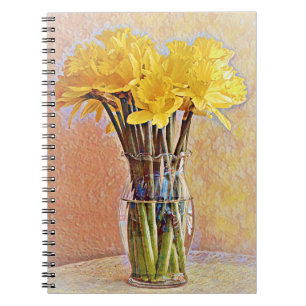 Daffodil Flowers Still Life Art Carnet
