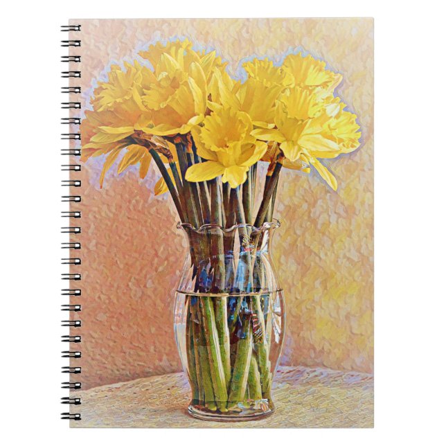 Daffodil Flowers Still Life Art Carnet (Devant)