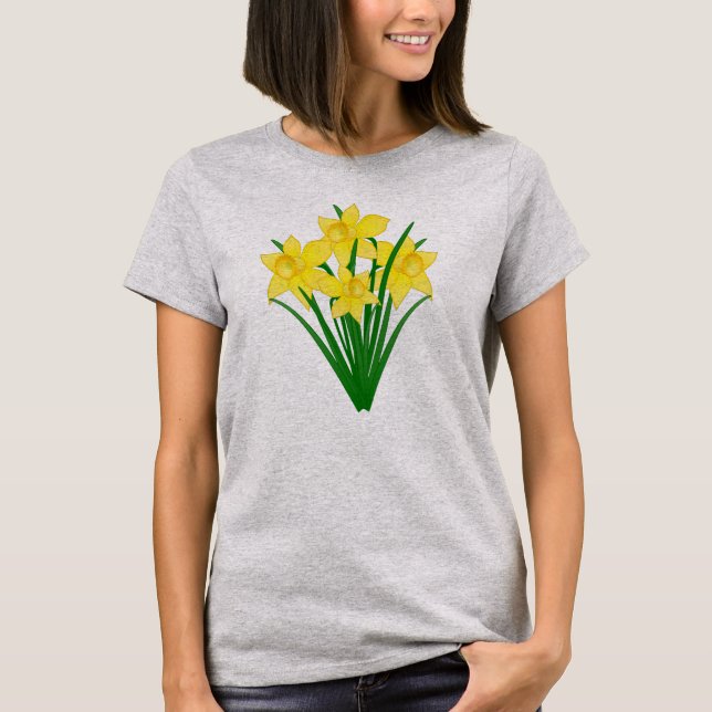 Daffodil Flowers T-Shirt (Front)