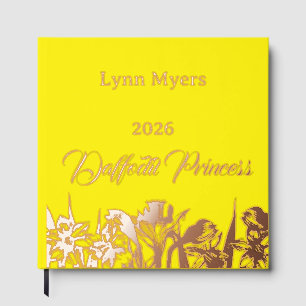 Daffodil Foil Scrapbook Photo Pageant Festival Guest Book