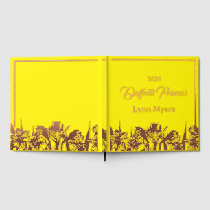 Daffodil Foil Scrapbook Photo Pageant Festival Guest Book