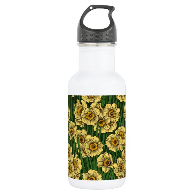 Daffodil garden 532 ml water bottle (Front)
