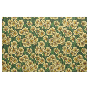 Daffodil garden fabric
