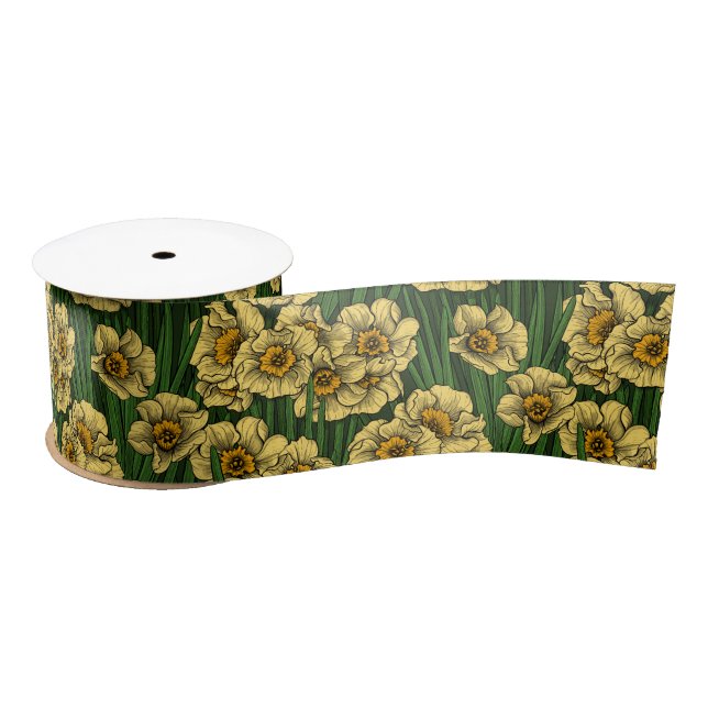 Daffodil garden satin ribbon (Spool)