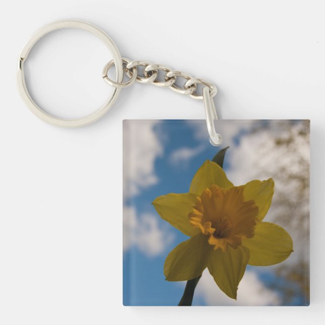 Daffodil in spring keychain (Front)