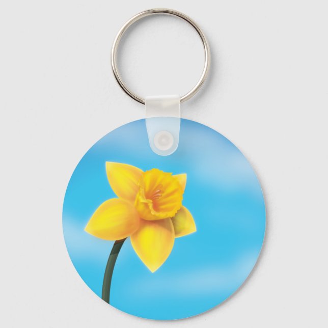 Daffodil Keychain (Front)