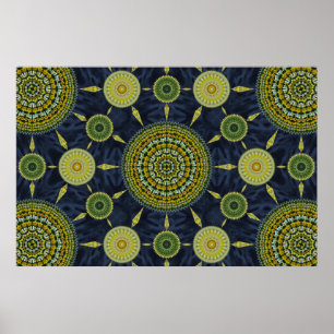 Daffodil Mandala Array Poster