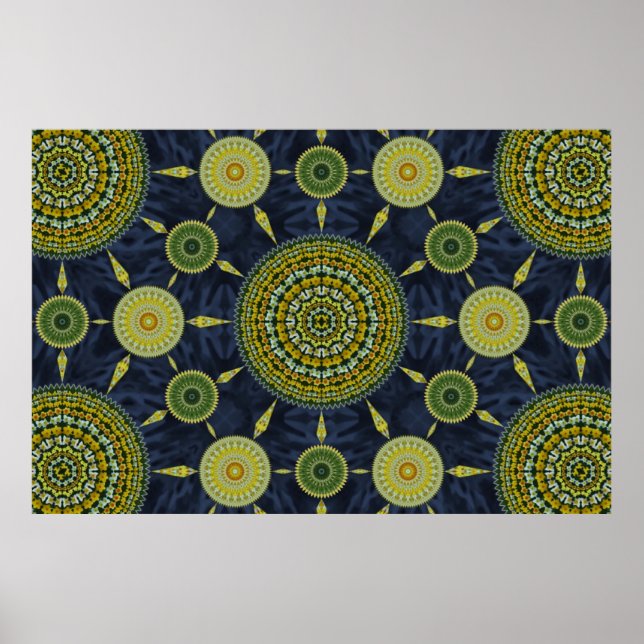 Daffodil Mandala Array Poster (Front)