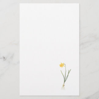 daffodil(Narcissus pseudo-narcissus) by Redouté Stationery