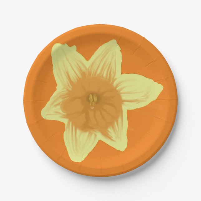 Daffodil  paper plate (Front)