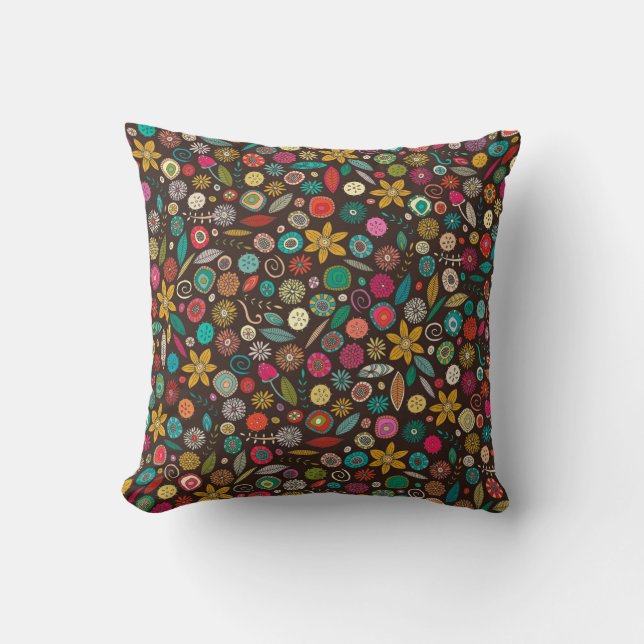 daffodil pop throw pillow (Front)