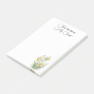 Daffodil post-it notes