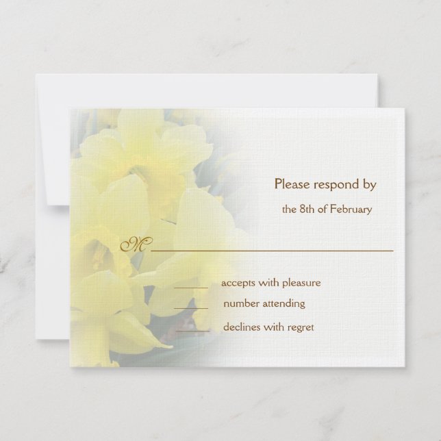 Daffodil respond cards (Front)