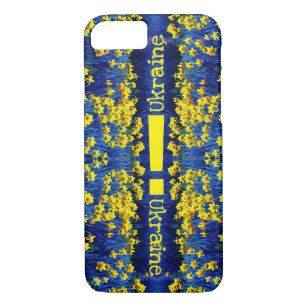 Daffodil Spring Exclamation Yellow Blue Ukraine Case-Mate iPhone Case