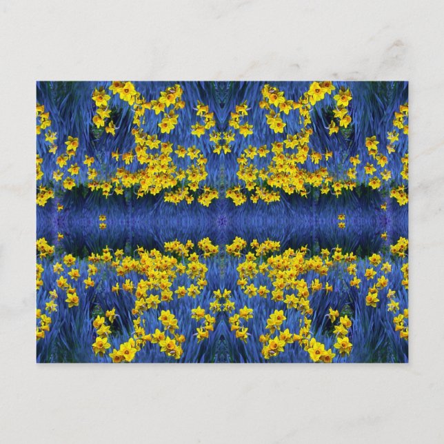 Daffodil Spring Fantasy Postcard (Front)